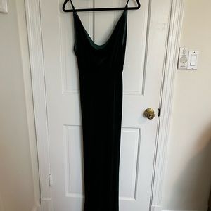 Jenny Yoo, green velvet dress. Worn 1x